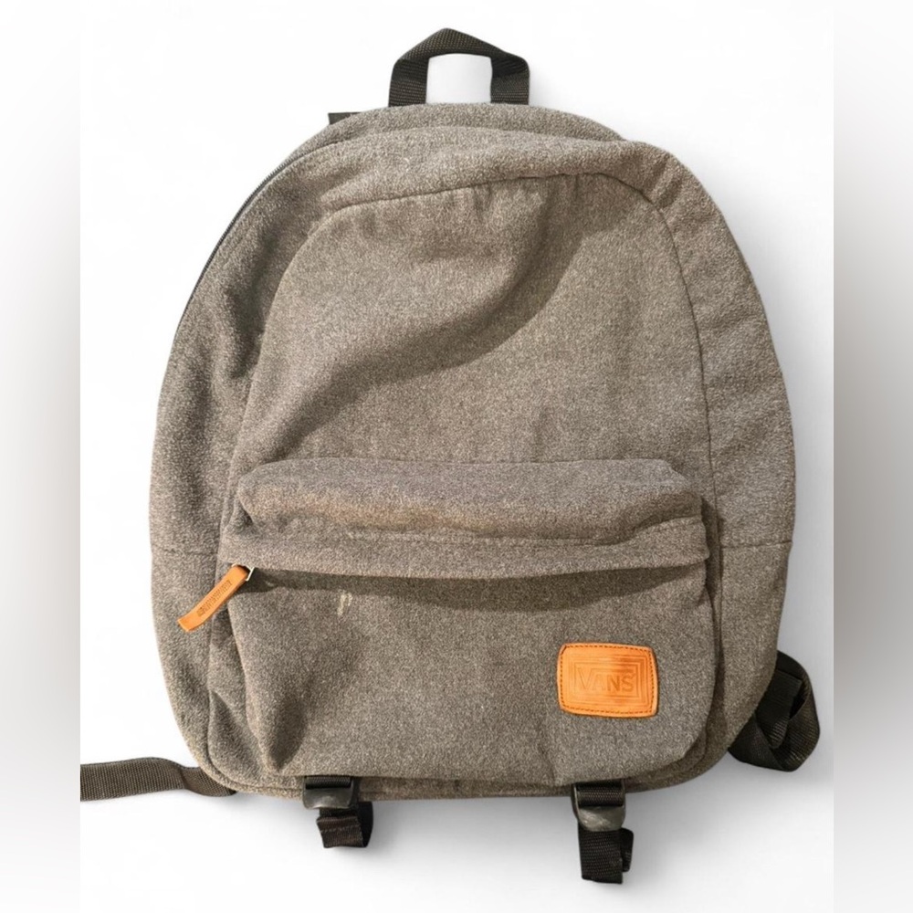 VANS wool blend with leather trim backpack.